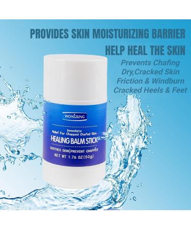 Wongking Healing Balm Stick - Cracked Heel Repair with Vitamin E and Shea Butter - Soothing Moisturizing Care for Chapped Skin - 1.76Oz - Buy Online on GoSupps.com