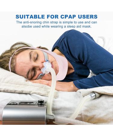 Adjustable Anti-Snoring Chin Strap for CAPA Users with 60 pcs Mouth Tape - Pink - Buy Online on GoSupps.com