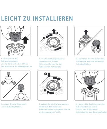 SH90/72 Shake Head for Philips Series 9000 - Replacement Blades for Philips Razor S9XXX & S8XXX (6 Pack) - Buy Online on GoSupps.com