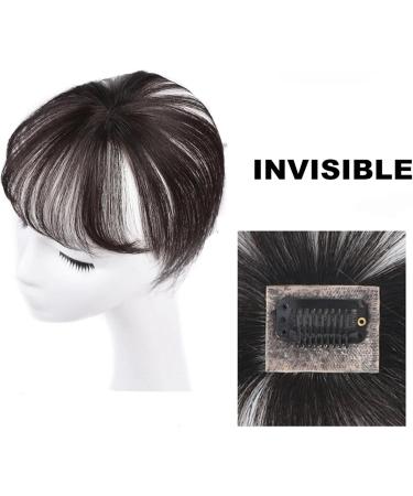 Bangs Hair Clip Bangs Hair Human Hair Bangs with Top Piece Clip in Seamless Topper&Fringe Extension 3D Natural Fringe Clip in Bangs Brazilian Non-remy Hair Pieces for Women Bangs Clip in Hair (Color Natural Color - Buy Online on GoSupps.com