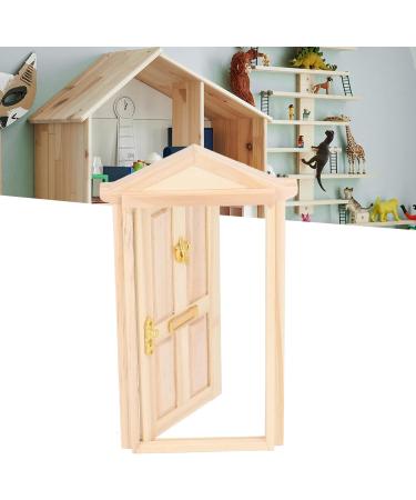 YYQTGG Miniature Wooden Door - Birch Craftsmanship for 1:12 Dollhouse Decor - 4 Grids - Buy Online on GoSupps.com