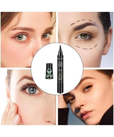 Dual Head Eyebrow - Eyebrow Stencil Stamp Eyebrow Eyeliner Pencil Long-Lasting Quick Drying Waterproof Double Tip for Sensitive Eyes and Defined Eyebrows Shakven Green - Buy Online on GoSupps.com