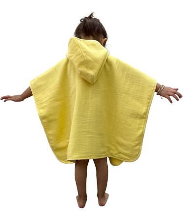 Urban Kanga Baby Bath Poncho with Hood | Two-Sided Yellow Poncho for Kids Age 1+ - Buy Online on GoSupps.com