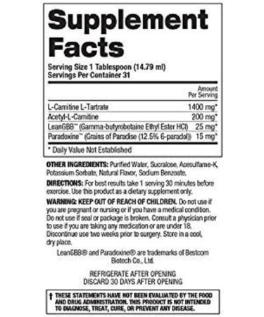 Top Secret Nutrition Fireball L-Carnitine Liquid with Paradoxine - Pineapple Flavor 16 Oz - Boost Energy & Metabolism - Buy Online on GoSupps.com