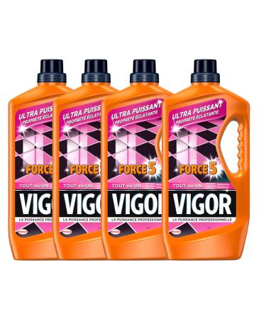 VIGOR Force 5 All in One Household Cleaner - Pack of 4 (4 x 1.3L) - Liquid