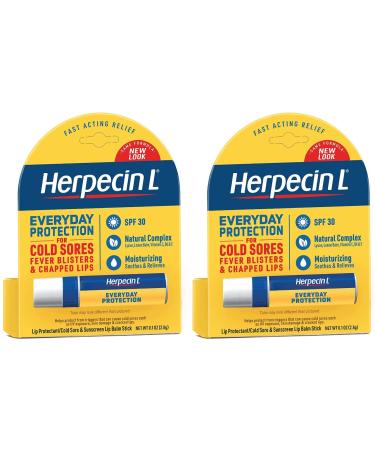 Herpecin-L Lip Balm Stick 30 SPF 0.1 Ounce (Pack of 2) by Herpecin-L