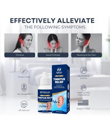 Tinnitus Relief Drops - Natural Ear Ringing Treatment Soothing Ear Wax Removal & Hearing Improvement - Made in USA - Buy Online on GoSupps.com