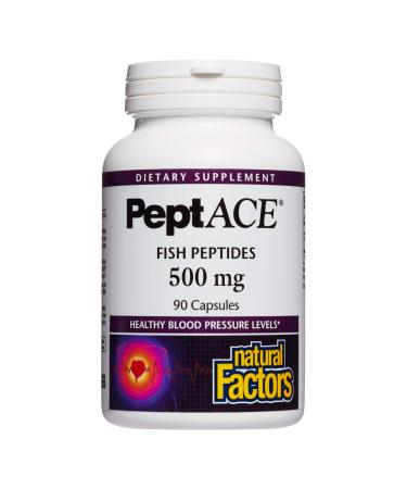 Natural Factors PeptACE Fish Peptides 500 mg 90 Capsules