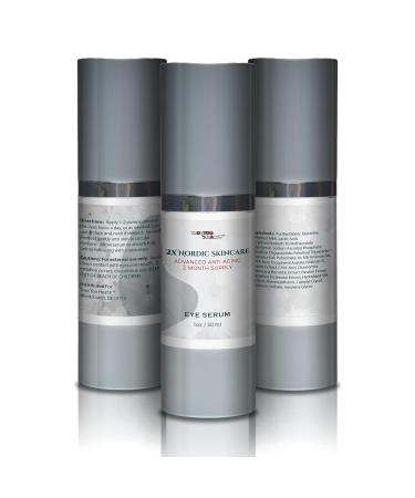 2x Nordic Skincare Serum - Anti-Aging Eye Serum with Vitamin C & Aloe Vera - 2 Month Supply for Dark Circles & Wrinkles - Buy Online on GoSupps.com