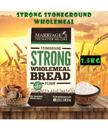 Marriages Flour Pick N Mix | Choose From 5 Flavours | Strong White Bread Plain-White Self Raising-White Strong-Stoneground Moulsham-Strong Malted - Pack of 4 - Buy Online on GoSupps.com