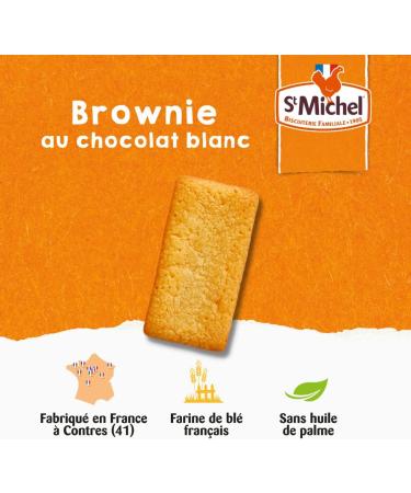 St Michel Individual white chocolate brownie casserole - 8 individual sachets 240 g - Buy Online on GoSupps.com