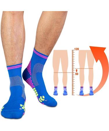 Far Infrared Titanium Ion Ankle Compression Socks for Men and Women - 5 Pairs Medium - Buy Online on GoSupps.com