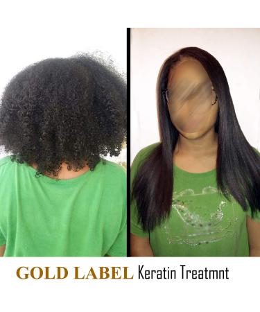 GOLD LABEL Brazilian Keratin Blowout Hair Treatment - Super Enhanced Formula for All Hair Types & Colors | Ideal for Curly Coarse Blondes & More - International Shipping Available - Buy Online on GoSupps.com