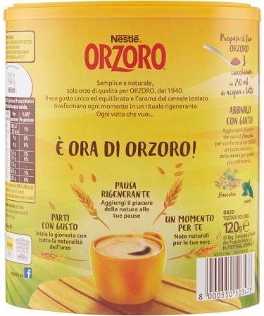 Nestl 6x Nestle Orzoro Classico Instant soluble barley grain coffee coffee 120 gr - Buy Online on GoSupps.com