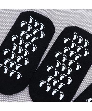 Minkissy 3 Pairs Spa Gel Socks for Foot Care - Ultimate Protection for Dry Cracked Skin | Black Essential Oil Infused Foot Socks - Buy Online on GoSupps.com