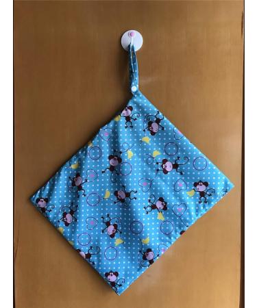 MUMBABY Wet Dry Bag | Reusable Nappy Diaper Bag with Two Zippered Pockets (Monkey) - Buy Online on GoSupps.com