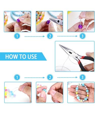 OPOUNT Jewelry Findings Set - Complete Starter Kit for Beading, Making, and Repair with Pliers, Silver Beads, and Wire Tool - Buy Online on GoSupps.com