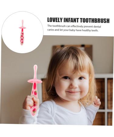 Minkissy Kids Toothbrush - Baby & Toddler Accessories Travel-Friendly Pink Manual Detergent Baby Toothbrush (1 Pack) - Buy Online on GoSupps.com