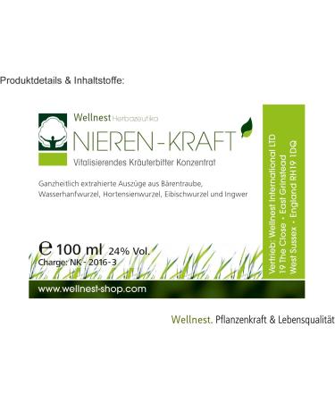 Wellnest Kidney Power Detox Concentrate | Bladder Weakness Relief | Herbal Spice Extracts | Hulda Clark Treatment | 100 ml - Buy Online on GoSupps.com