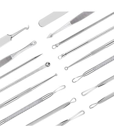 Findtop 10-Part Acne Remover Set | Blackhead Extractor & Stainless Steel Tools for Pimples Blemishes & Skincare - Buy Online on GoSupps.com