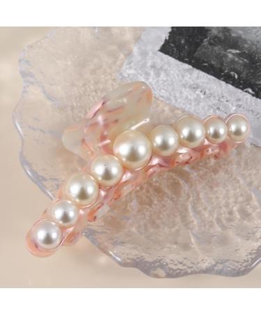 Hair Pearls Claw Clips - Non-slip Strong Hold Jaw Clips Cute Non-Slip Strong Hold For Styling Pearl Hair Accessories For Thick And Thin Hair - Buy Online on GoSupps.com