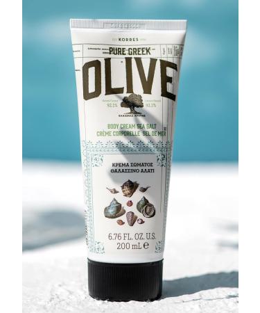 KORRES Olive Sea Salt Body Care Value Set - Vegan Gift for Men & Women | Shower Gel & Body Milk with Extra Virgin Olive Oil - 450 ml - Buy Online on GoSupps.com
