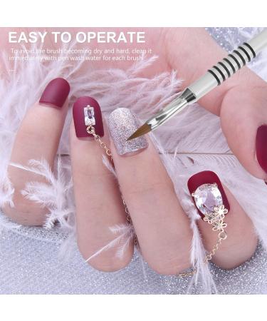 SOLUSTRE Nail Art Point Drill Drawing Brush Pen Nail Art Pen Manicure Drill Drawing Nails Brush Carving Brush for Nail Art - Buy Online on GoSupps.com
