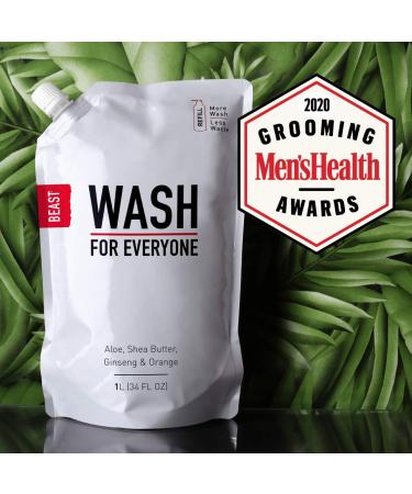 16oz Beast Wash Refill Pouch - All-in-1 Hand & Body Wash - Buy Online on GoSupps.com