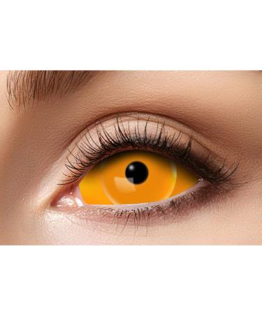 Eyecatcher 84091541.s25 - Colored Sclera Contact Lenses 1 Pair for 6 Months Orange Carnival Mardi Gras Halloween