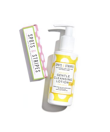 Spots & Stripes - Starter Skincare Set for Girls Easy-to-Use and Natural Essentials for Teen and Young Skin with Virgin Coconut Kanuka and Niaouli Super Gentle Combats Blemishes (150ml and 15g) Girls' Cleanser + Super Balm
