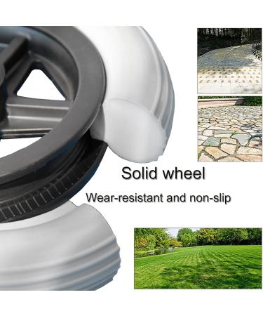 2 Pcs Wheelchair Fronter 6" 7" 8" Front Wheel & Solid Tyre 2" (50 Mm) Hub Width Wheel Replacement for Wheelchair Replacement Rollator Accessories Anti-Slip Rubber Wheel/Black/15Cm(6 Inc 15Cm(6 Inch) Black - Buy Online on GoSupps.com