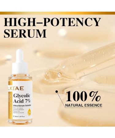 AILKE BOOST LUSTER LKIAE Glycolic Acid 7 UltraSerumSolution Brightening Moisturizing Reduce Dark Spots Refne Skin Texture For All Skin Types With Glutathione Vitamin C 50 ml Pack of 3 - Buy Online on GoSupps.com