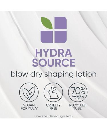 Biolage Hydra Source Blow Dry Shaping Lotion - Heat Protectant | Hydrating Styling | Aloe & Hyaluronic Acid | Vegan, Cruelty-Free | 5.1 fl. oz - Buy Online on GoSupps.com