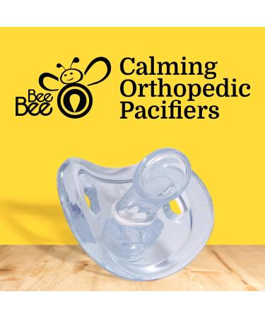 Bee Bee 10 Pacifiers 0-6 Months | Soft Silicone Orthodontic Shape | BPA-Free | Set of 10 Multicolor Soothie Pacifiers for Natural Sucking | Baby Boys & Girls - Buy Online on GoSupps.com