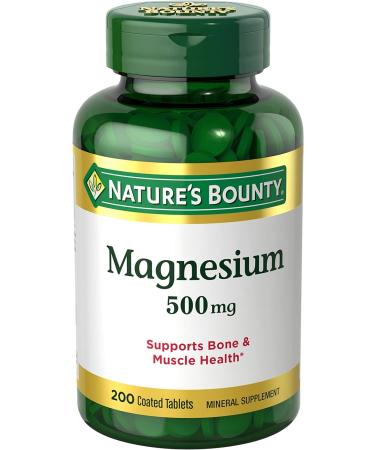 Nature's Bounty Vitamin B12 1000mcg + Zinc 50mg + Magnesium 500mg | 200 Ct 250 Caplets | Pack of 1 - Buy Online on GoSupps.com