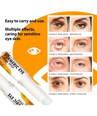  JASUBAI Anti Aging Eye Cream with Turmeric Retinol Under Eye Moisturizing Lotion Swelling & Under Eye Bags Under Eye Moisturizing Stick Under Eye Puffiness Lotion (1 - Buy Online on GoSupps.com