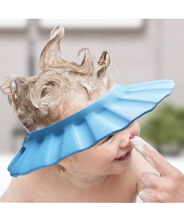 Adjustable Baby Shower Cap for Hair Washing & Bathing Protection - Blue - Buy Online on GoSupps.com
