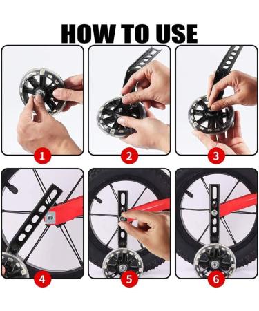 Universal Bicycle Support Wheels for Children & Adults - Green Auxiliary Wheels for Kids' Bikes | 1PC - Buy Online on GoSupps.com