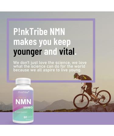 NAD+ 500mg Supplement with Collagen, Hyaluronic Acid, Ubiquinol & Astaxanthin - 60 Capsules - Buy Online on GoSupps.com