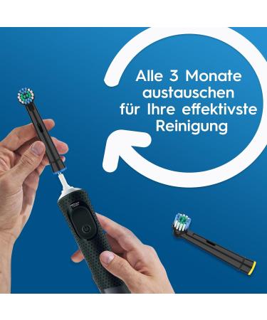 HSYTEK 12 Black Replacement Brushes for Oral-B Vitality Genius X Pro 1 750 Pro 3 - Compatible Toothbrush Attachments (1 Pack) - Buy Online on GoSupps.com