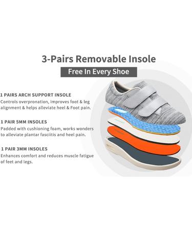 Secret Slippers Women's Diabetic Shoes | Wide Width Adjustable Walking Sneakers 9.5W Navy Blue - Buy Online on GoSupps.com