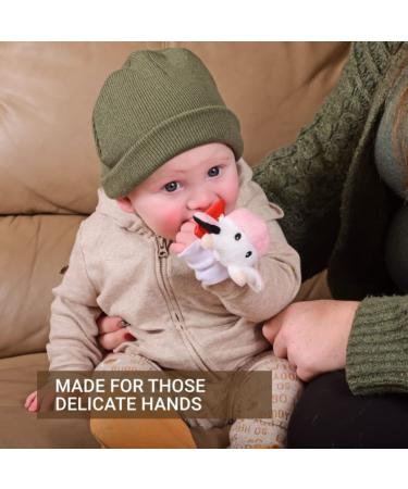 Wristy Buddy Cow Teether for Babies  0-2.5 yrs Baby Chew toys  Easy to hold Wrist Teethers for babies  Natural Organic Freezer Safe Teethers  Relief Sore Gums  Silicone BPA Free Baby Teething Toys Multi - Buy Online on GoSupps.com