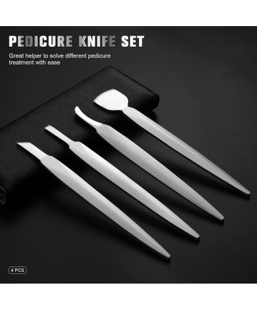 Feryes Professional Pedicure Knife Set for Ingrown Toenails | 4-Part Tool Set with Leather Case First-Class Foot Care - Buy Online on GoSupps.com