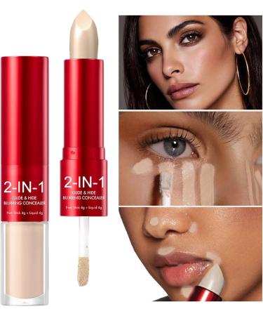 Concealer Stick | 8g Dual-tip natural lightweight makeup for full coverage concealer for spring days evenings parties weddings the office the beach and special occasions - Buy Online on GoSupps.com