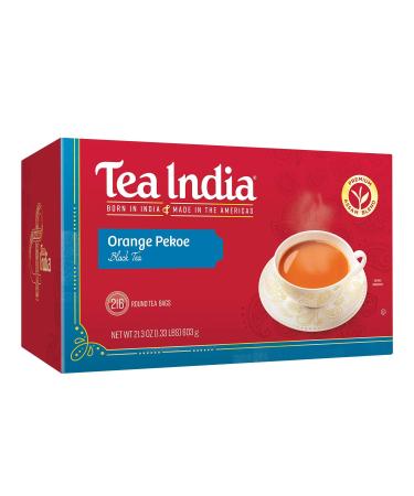 Tea India Assam Tea Blend Orange Pekoe 216 Round 2-Cup Tea Bags 24-Ounce Boxes (Pack of 2)