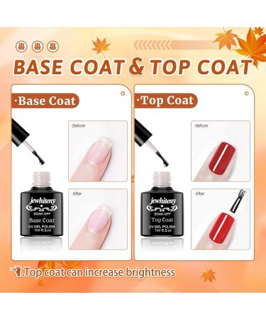 JEWHITENY Gel Nail Polish Kit - 18 Color Set with U V LED Light | Base & Top Coat Included | DIY Home Manicure Starter Set - Perfect Halloween Gift for Women - Buy Online on GoSupps.com