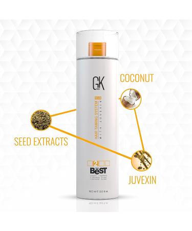 GK HAIR Global Keratin Smoothing Treatment - 33.8 Fl Oz/1000ml - Brazilian Complex Blowout for Silky Smooth Hair - Buy Online on GoSupps.com