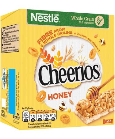 Cereal Bar Bundle With Honey Cheerios Breakfast Bars 6 x 22g (2 Pack) - Buy Online on GoSupps.com