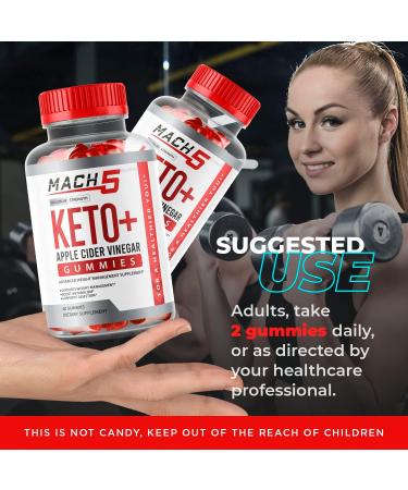 Mach5 Keto ACV Gummies - Advanced Apple Cider Vinegar Formula for 30 Days Supply - Buy Online on GoSupps.com