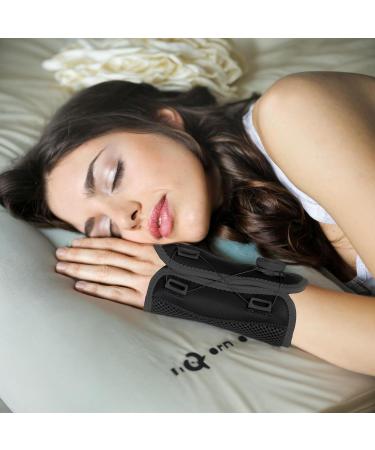 Adjustable Carpal Tunnel Wrist Brace - Relief for Tendonitis Arthritis & Sprains - Black Support for Left Hand - Ideal for Night & Day Use - Buy Online on GoSupps.com
